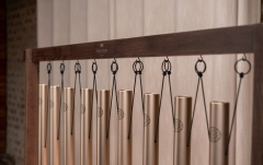 Chimes Meinl 9-piece Sound Bath Tube Chime Solfeggio Set, Champagne gold