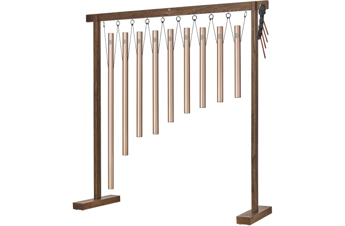 Chimes Meinl 9-piece Sound Bath Tube Chime Solfeggio Set, Champagne gold