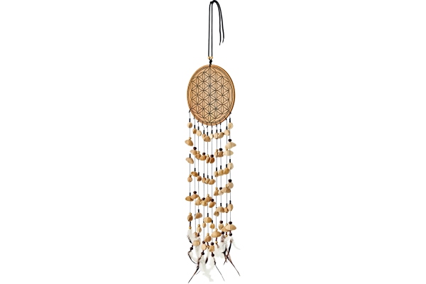 L Flower of Life Kenari Chimes - 10 Cords