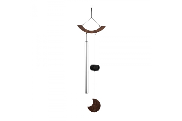 Moon Meditation Chime, 35" / 88 cm, 432 Hz, Curved Suspension, Silver