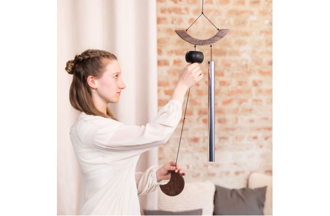Chimes Meinl Moon Meditation Chime, 35" / 88 cm, 432 Hz, Curved Suspension, Silver
