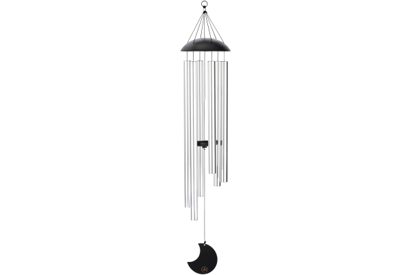 Moon Meditation Chime, 44" / 110 cm, 432 Hz, Round Arch, Silver