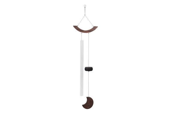 Moon Meditation Chime, 49" / 125 cm, 432 Hz, Curved Suspension, Silver