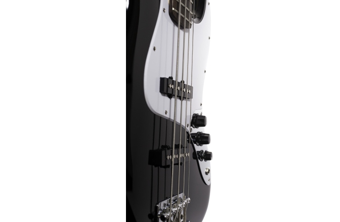 Chitară Bas cu 4 Corzi Arrow Louisiana 4 Bass Night Black Rosewood/White