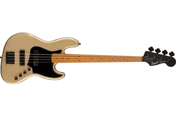 Contemporary Active Jazz Bass HH Roasted Maple Fingerboard Black Pickguard Shoreline Gold