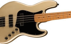 Chitară bas cu 4 corzi Fender Squier Contemporary Active Jazz Bass HH Roasted Maple Fingerboard Black Pickguard Shoreline Gold