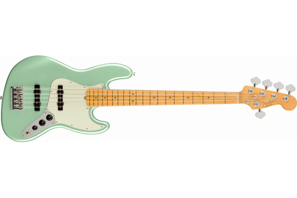 American PRO II Jazz Bass V Mystic Surf Green