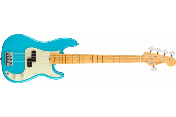 American Professional II Precision Bass V  Miami Blue