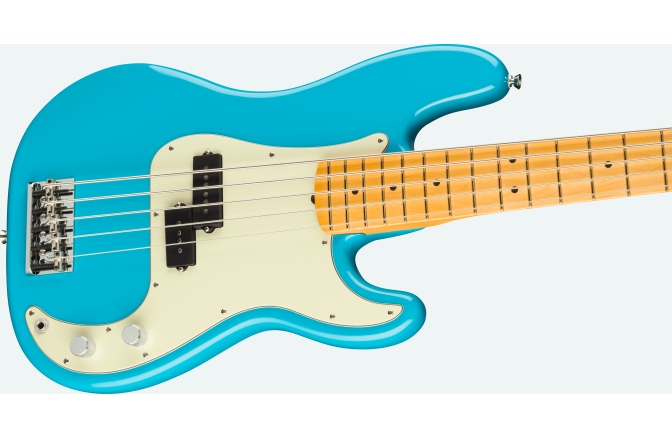 Chitară bas cu 5 corzi Fender American Professional II Precision Bass V  Miami Blue