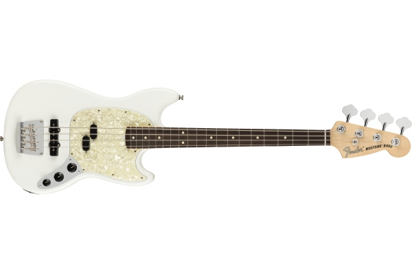 American Performer Mustang Bass RW Arctic White