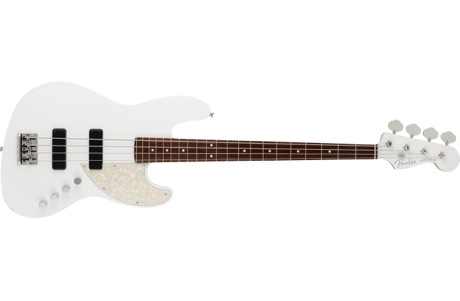 Chitară bas Fender Made in Japan Elemental Jazz Bass®,  Rosewood Fingerboard, Nimbus White