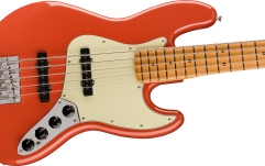 Chitară Bas Fender Player Plus Jazz Bass V Maple Fingerboard Fiesta Red