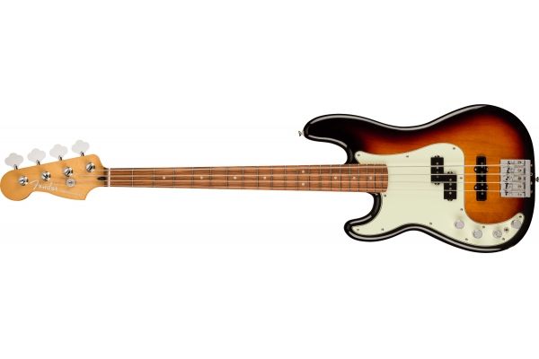 Player Plus Precision Bass Left-Hand Pau Ferro Fingerboard, 3-Color Sunburst