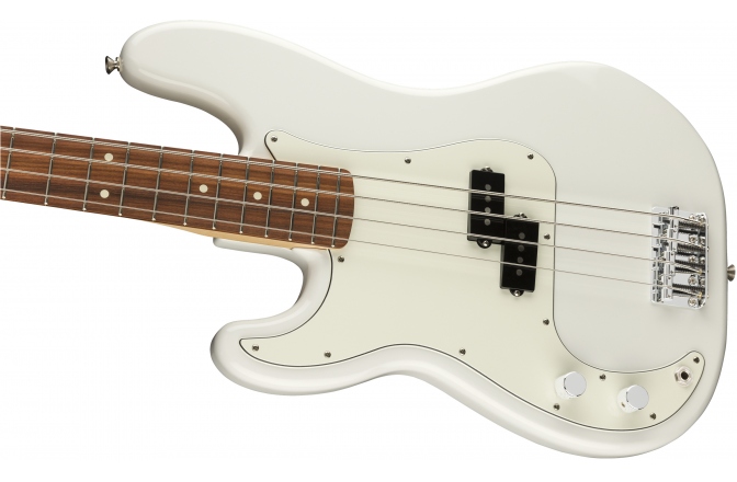 Chitară Bas Fender Player Precision Bass Left-Handed, Pau Ferro Fingerboard, Polar White