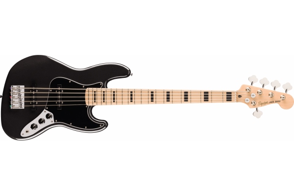 Affinity Series Active Jazz Bass V MF Black Metallic