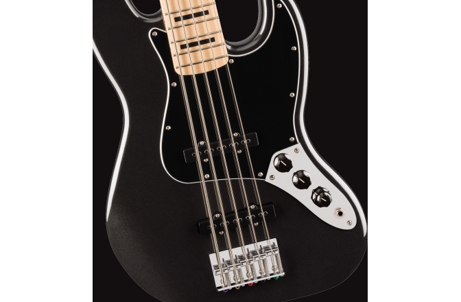 Chitară bas Fender Squier Affinity Series Active Jazz Bass V MF Black Metallic