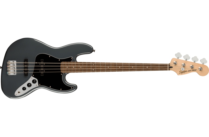 Chitară Bas Fender Squier Affinity Series Jazz Bass Laurel Fingerboard Black Pickguard Charcoal Frost Metallic