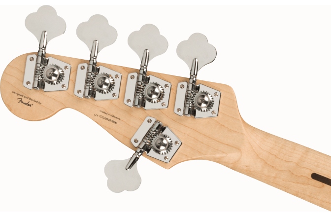 Chitară Bas Fender Squier Affinity Series™ Jazz Bass V Maple Fingerboard White Pickguard Olympic White
