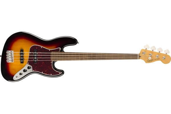 Classic Vibe '60s Jazz Bass Fretless Laurel Fingerboard 3-Color Sunburst