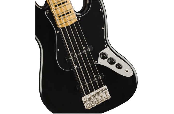 Chitară Bas Fender Squier Classic Vibe '70s Jazz Bass V Maple Fingerboard Black