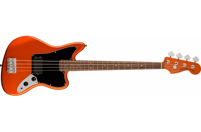 Chitară Bas Fender Squier FSR Affinity Series™ Jaguar Bass H Laurel Fingerboard Black Pickguard Matching Headstock Metallic Orange