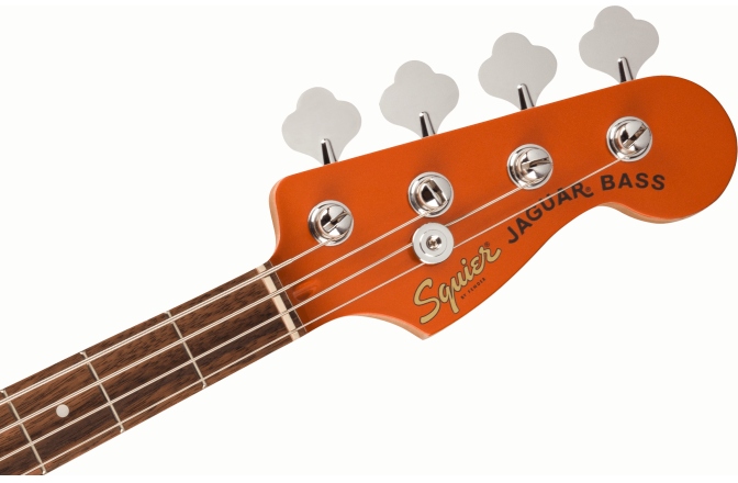 Chitară Bas Fender Squier FSR Affinity Series™ Jaguar Bass H Laurel Fingerboard Black Pickguard Matching Headstock Metallic Orange