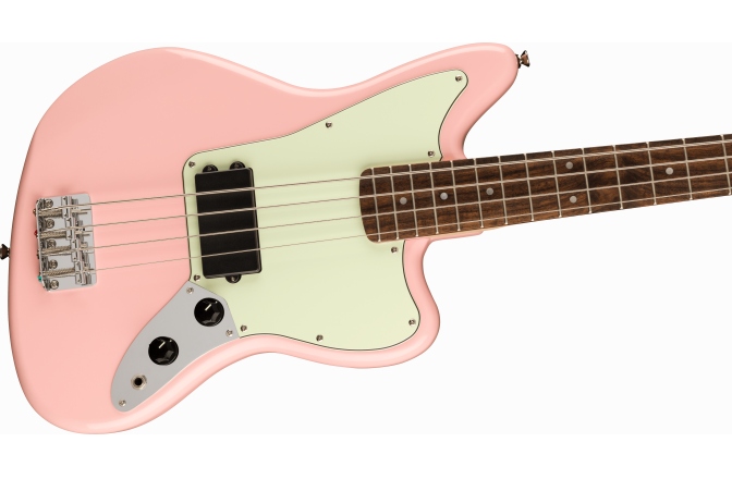 Chitară Bas Fender Squier FSR Affinity Series™ Jaguar Bass H Laurel Fingerboard Mint Pickguard Matching Headstock Shell Pink