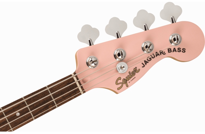 Chitară Bas Fender Squier FSR Affinity Series™ Jaguar Bass H Laurel Fingerboard Mint Pickguard Matching Headstock Shell Pink
