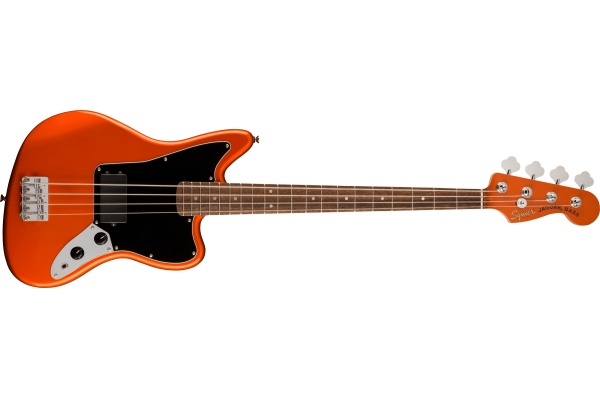 FSR Affinity Series™ Jaguar Bass H Laurel Fingerboard Black Pickguard Matching Headstock Metallic Orange