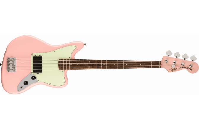 Chitară Bas Fender Squier FSR Affinity Series™ Jaguar Bass H Laurel Fingerboard Mint Pickguard Matching Headstock Shell Pink