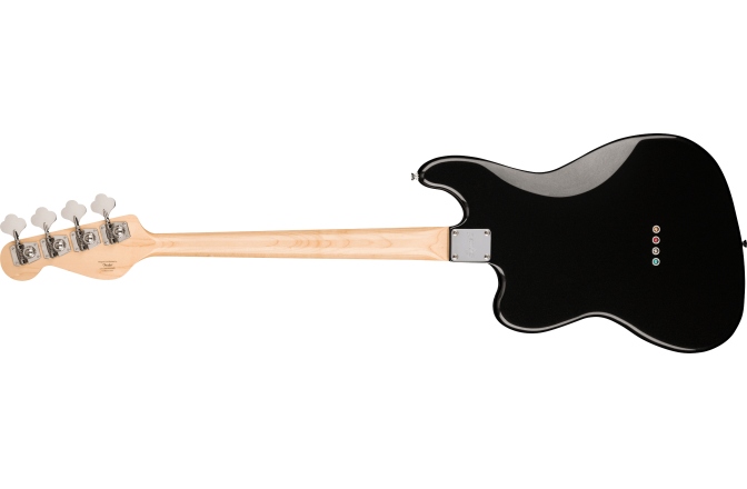 Chitară Bas Fender Squier Paranormal Rascal Bass HH Laurel Fingerboard White Pearloid Pickguard Metallic Black