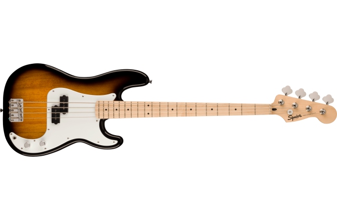 Chitară Bas Fender Squier Sonic Precision Bass Maple Fingerboard White Pickguard 2-Color Sunburst