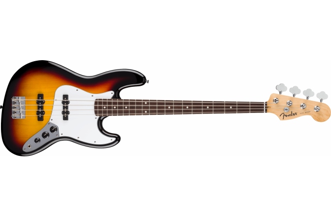 Chitara bas Fender Standard Jazz Bass LF White Pickguard 3-Color Sunburst