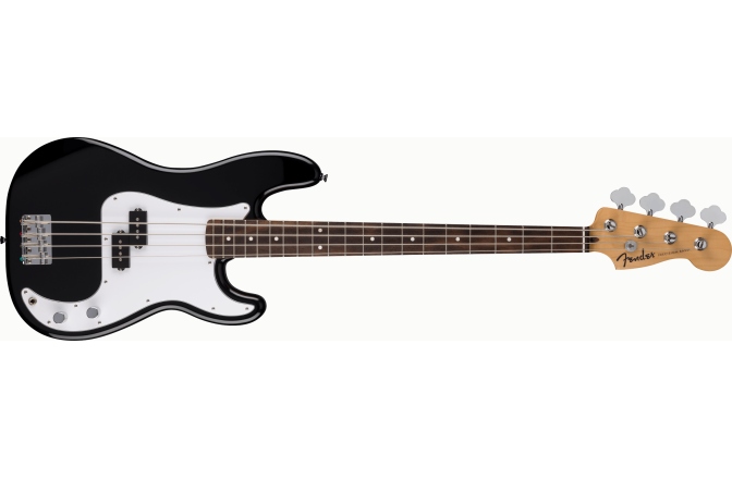 Chitara bas Fender Standard Precision Bass LF White Pickguard Black