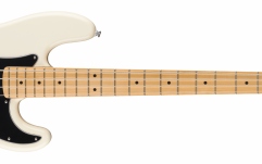 Chitara bas Fender Standard Precision Bass MF Black Pickguard Olympic White