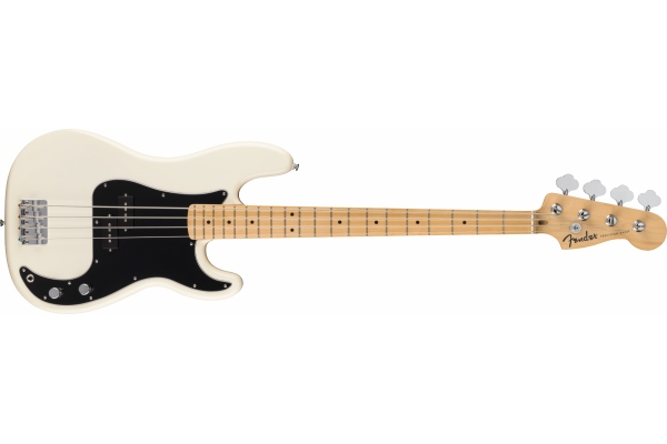 Standard Precision Bass MF Black Pickguard Olympic White Standard Precision Bass MF Black Pickguard Olympic White