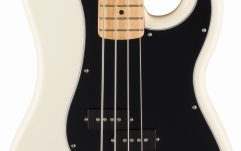 Chitara bas Fender Standard Precision Bass MF Black Pickguard Olympic White