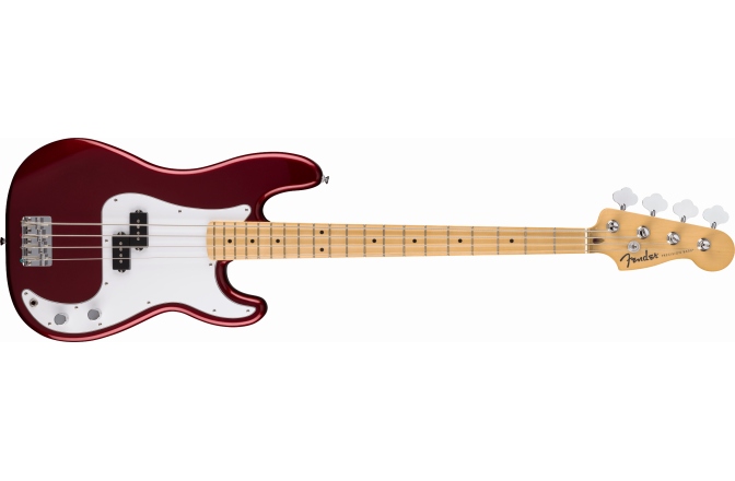 Chitara bas Fender Standard Precision Bass MF White Pickguard Candy Cola