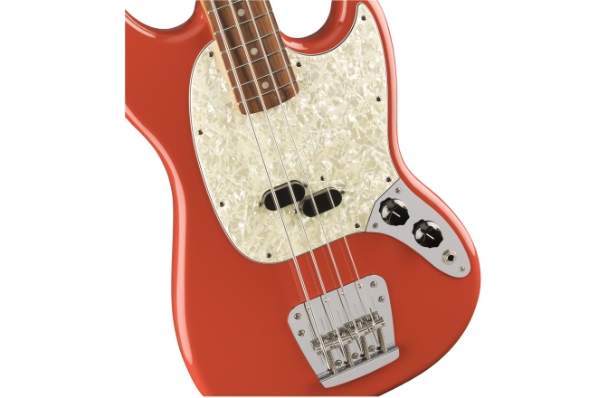 Chitară Bas Fender Vintera® '60s Mustang Bass®, Pau Ferro Fingerboard, Fiesta Red