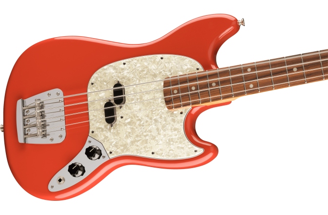 Chitară Bas Fender Vintera® '60s Mustang Bass®, Pau Ferro Fingerboard, Fiesta Red