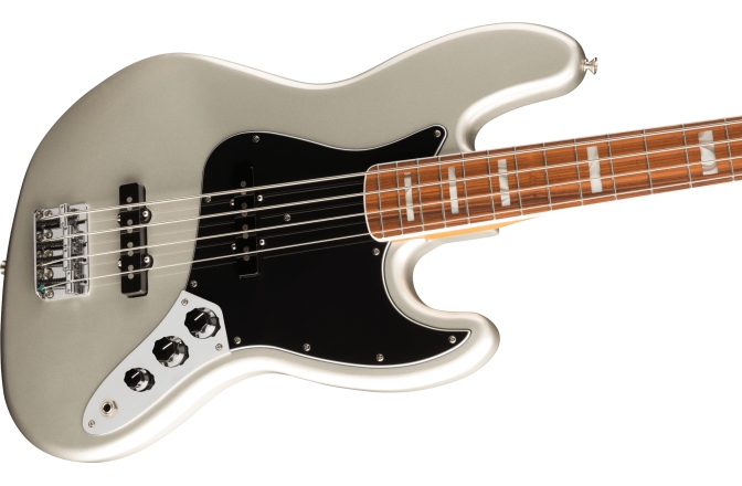 Chitară Bas Fender Vintera® '70s Jazz Bass®, Pau Ferro Fingerboard, Inca Silver