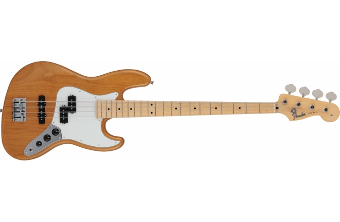Chitară Bass Fender 2024 Collection Hybrid II Jazz Bass PJ MN Vintage Natural