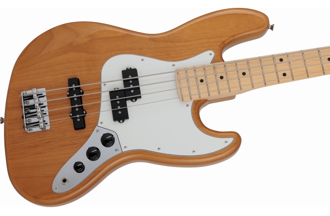 Chitară Bass Fender 2024 Collection Hybrid II Jazz Bass PJ MN Vintage Natural