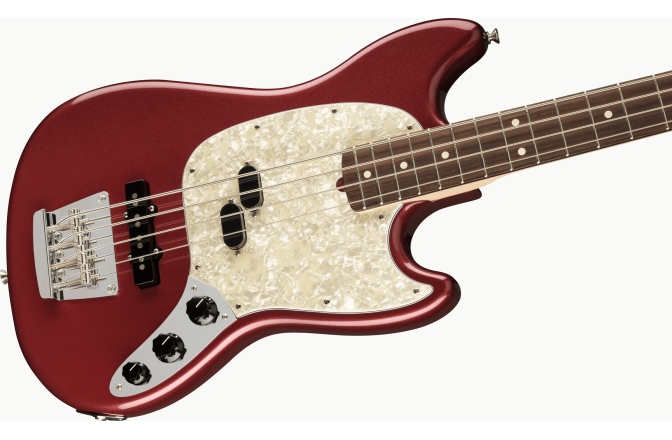 Chitară Bass Fender American Performer Mustang Bass RW Aubergine