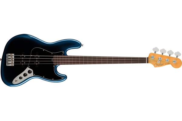 American PRO II Jazz Bass Fretless Dark Night