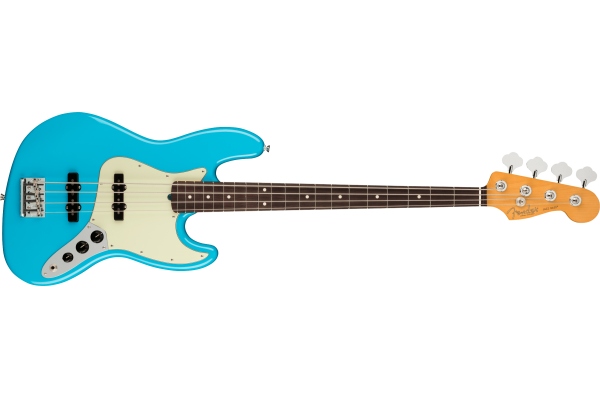 American PRO II Jazz Bass Miami Blue