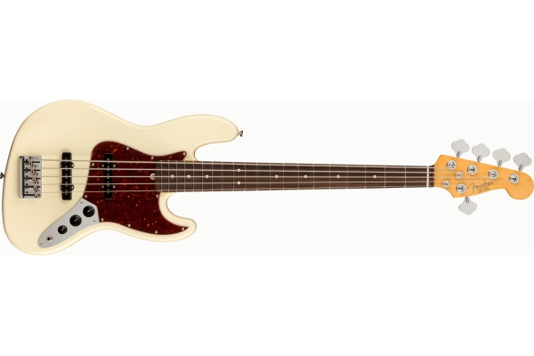 American Professional II Jazz Bass V - Olympic White