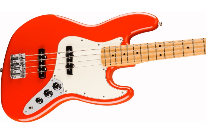 Chitară Bass Fender Player II Jazz Bass MN Coral Red