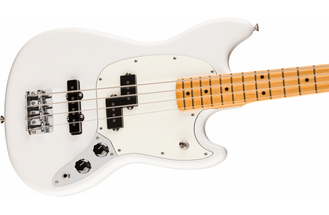 Chitară Bass Fender Player II Mustang Bass PJ MN Polar White