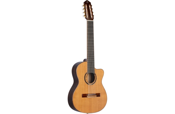 Chitară clasică 8 corzi Ortega Performer Series Classical Guitar 4/4 8 String - Natural Cedar + Bag